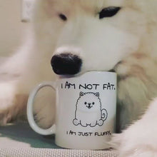 Load and play video in Gallery viewer, &quot;I am not fat. I am just fluffy.&quot; Samoyed Mug
