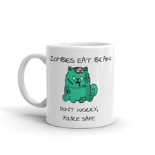 Load image into Gallery viewer, &quot;Zombies Eat Brains Don&#39;t Worry...&quot; Samoyed Mug
