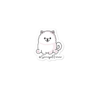 "Kawaii" Samoyed Bubble-Free Sticker