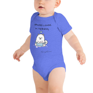 "Samoyed Lover In Training" Baby Boy Short-Sleeve Onesie