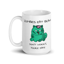 Load image into Gallery viewer, &quot;Zombies Eat Brains Don&#39;t Worry...&quot; Samoyed Mug
