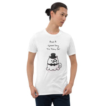 Load image into Gallery viewer, &quot;And A Good Day To You, Sir&quot; Samoyed Unisex Basic Softstyle T-Shirt
