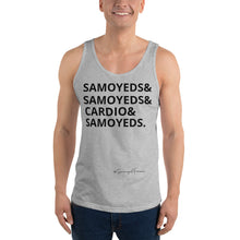 Load image into Gallery viewer, Samoyeds and Cardio Unisex Tank Top
