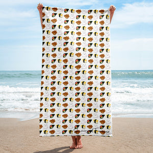 "Sushi and Fish-balls" Samoyed Sublimated Towel