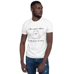 "I am not fat. I am just fluffy." Samoyed Unisex Basic Softstyle T-Shirt