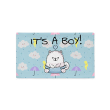 Load image into Gallery viewer, &quot;It&#39;s A Boy!&quot; Samoyed Baby Pillow Case
