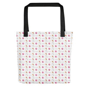 "Pizza and Donuts" Samoyed Tote Bag