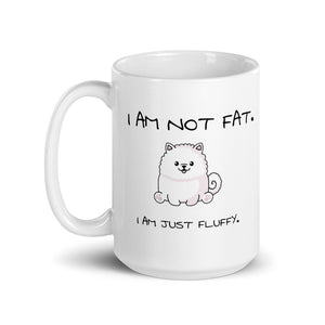 "I am not fat. I am just fluffy." Samoyed Mug