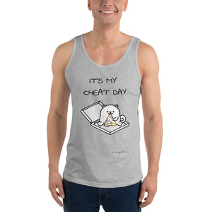 "It's My Cheat Day" Samoyed Unisex Tank Top