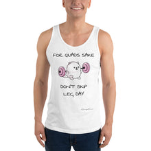 Load image into Gallery viewer, &quot;For Quads Sake Don&#39;t Skip Leg Day.&quot; Samoyed Unisex Tank Top
