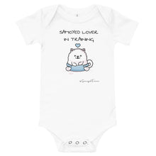 Load image into Gallery viewer, &quot;Samoyed Lover In Training&quot; Baby Boy Short-Sleeve Onesie
