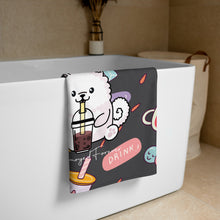 Load image into Gallery viewer, Bubble Tea Samoyed Sublimated Towel
