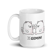 Load image into Gallery viewer, Gemini Horoscope Samoyed Mug
