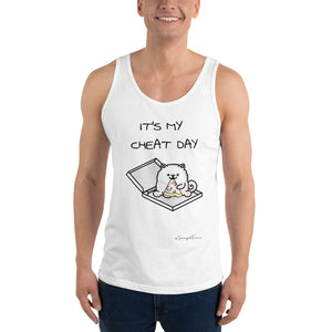 "It's My Cheat Day" Samoyed Unisex Tank Top