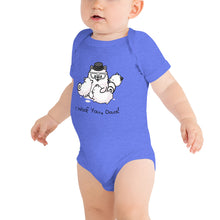 Load image into Gallery viewer, &quot;I Woof You, Dad!&quot; Samoyed Baby Short-Sleeve Onesie
