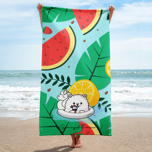 Summer Floaty Watermelon Sublimated Towel