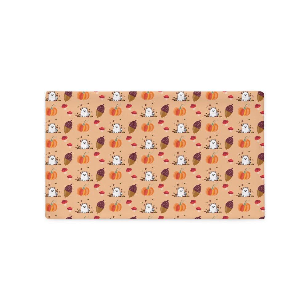 Autumn Fall Samoyed Pillow Case