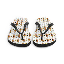 Load image into Gallery viewer, &quot;Sushi and Fish-balls&quot; Samoyed Unisex Flip Flops
