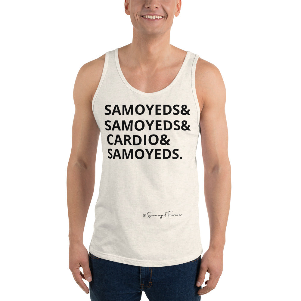 Samoyeds and Cardio Unisex Tank Top