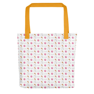 "Pizza and Donuts" Samoyed Tote Bag