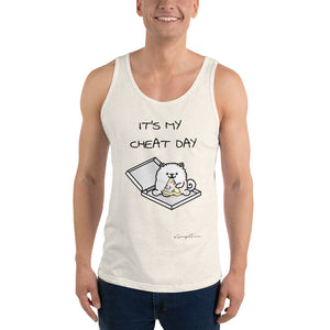 "It's My Cheat Day" Samoyed Unisex Tank Top