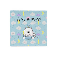 Load image into Gallery viewer, &quot;It&#39;s A Boy!&quot; Samoyed Baby Pillow Case
