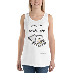 "It's My Cheat Day" Samoyed Unisex Tank Top