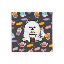 Load image into Gallery viewer, Bubble Tea Samoyed Pillow Case
