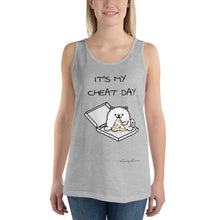 Load image into Gallery viewer, &quot;It&#39;s My Cheat Day&quot; Samoyed Unisex Tank Top
