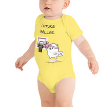 Load image into Gallery viewer, &quot;Future Baller&quot; Samoyed Baby Short-Sleeve Onesie
