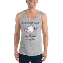 Load image into Gallery viewer, &quot;For Quads Sake Don&#39;t Skip Leg Day.&quot; Samoyed Unisex Tank Top
