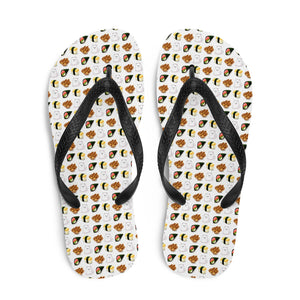 "Sushi and Fish-balls" Samoyed Unisex Flip Flops